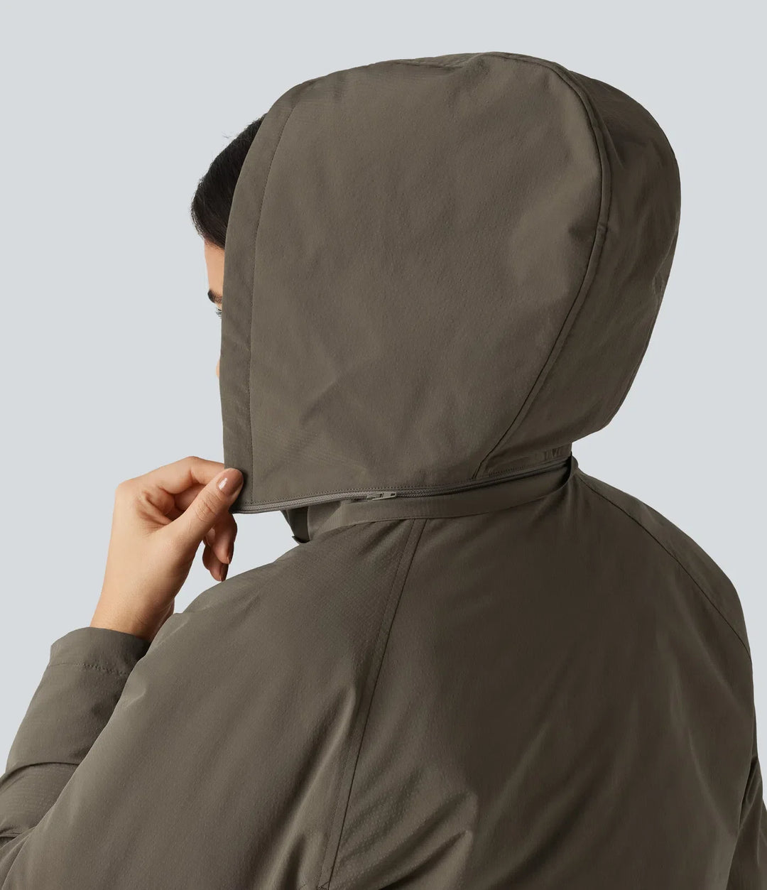 Hooded Long Sleeve Casual Padded Jacket with Pockets