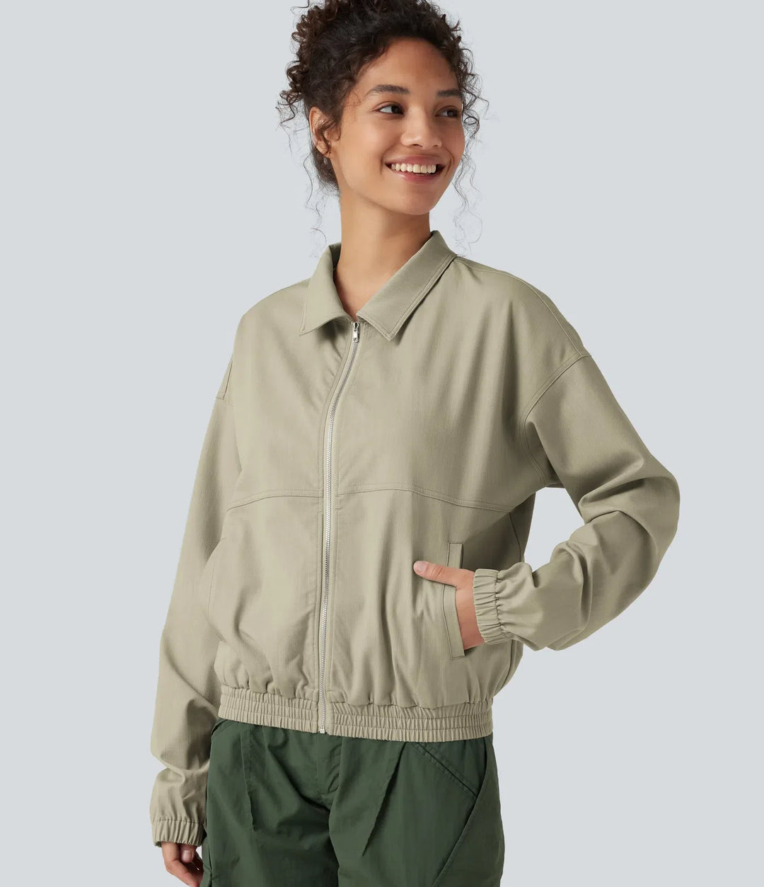 Long Sleeve Casual Jacket with Pockets