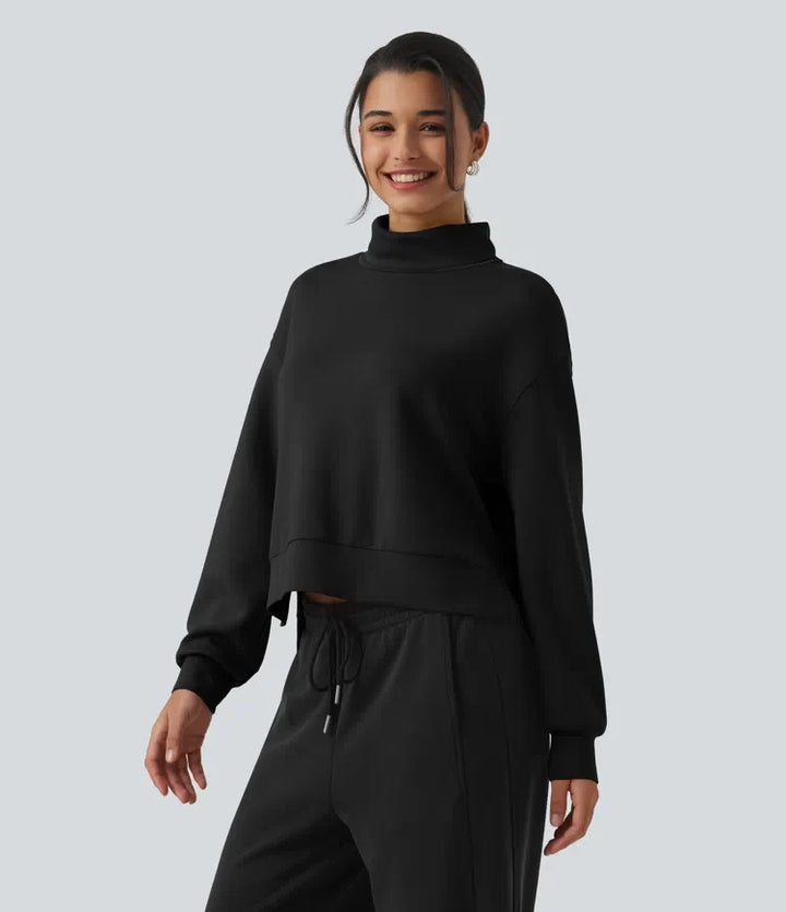 SpacerTek High Neck Long Sleeve Work Sweatshirt