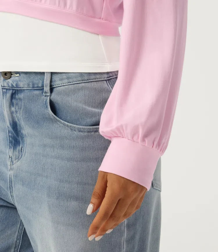 Halter One Shoulder Long Sleeve 2-in-1 Asymmetric Color Block Casual Sweatshirt