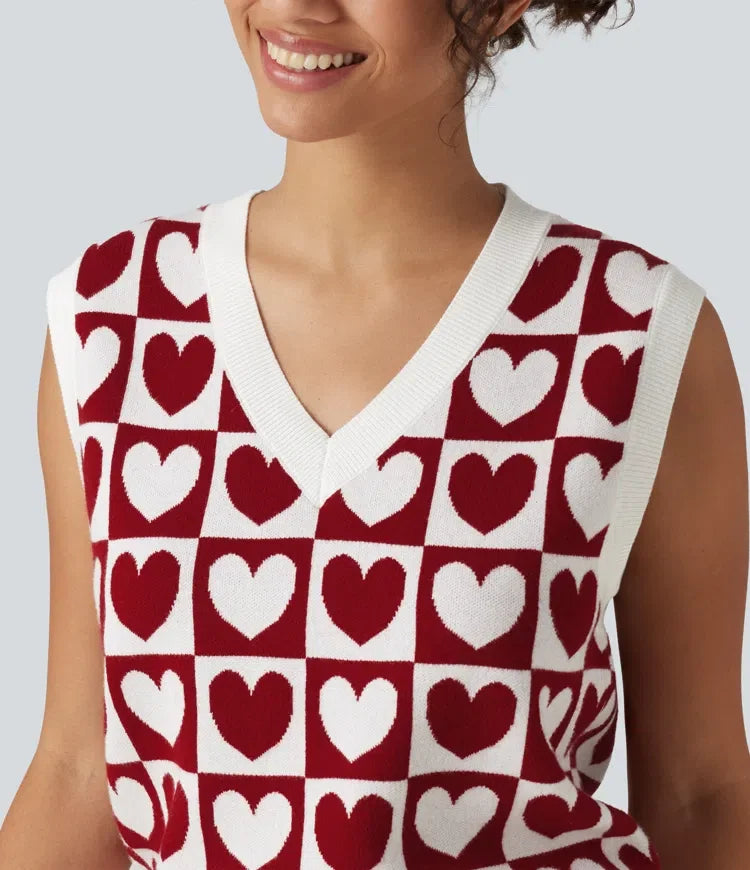 V Neck Casual Sweater Vests