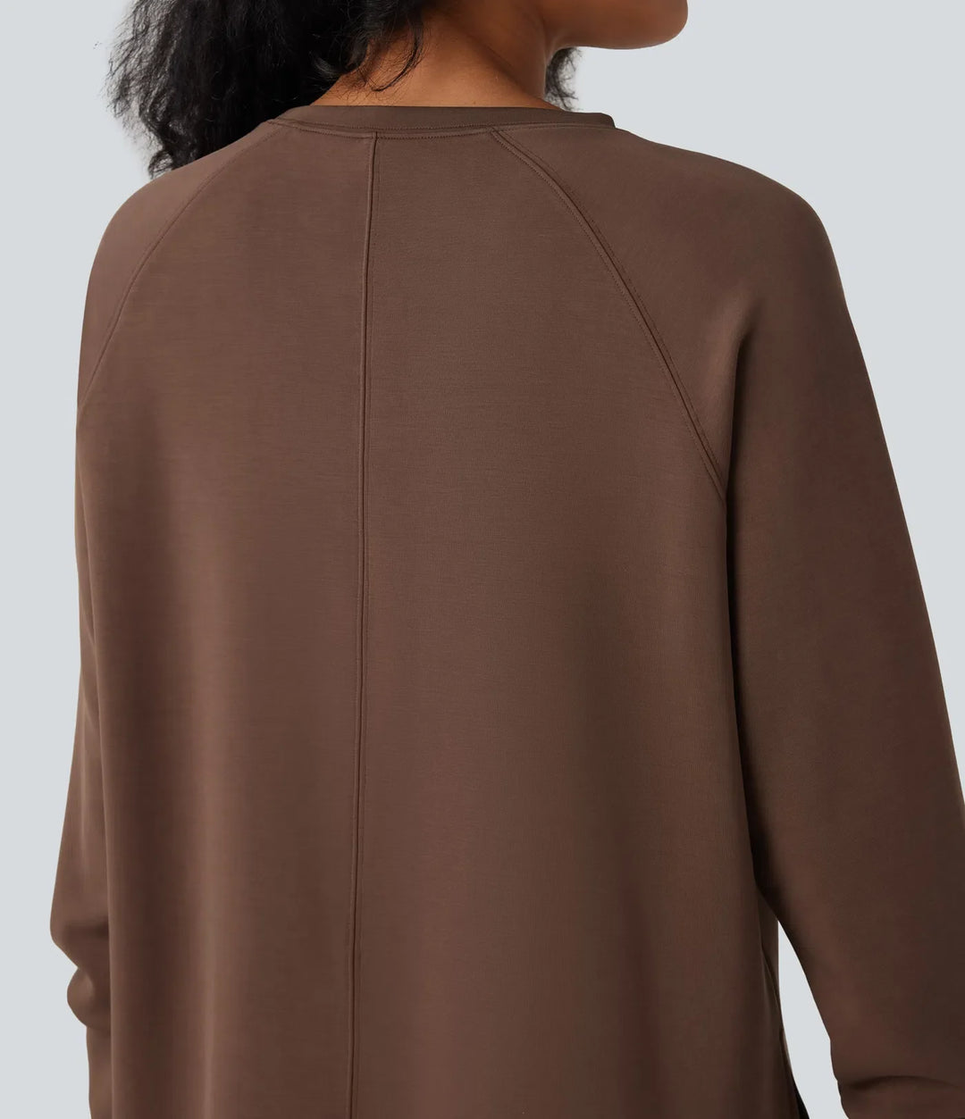 SpacerTek Round Neck Long Sleeve Casual Sweatshirt