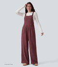 Ribbed Knit Casual Overalls with Pockets