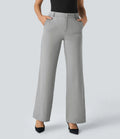 Halara Flex Mid Rise Pocket Straight Leg Work Pants