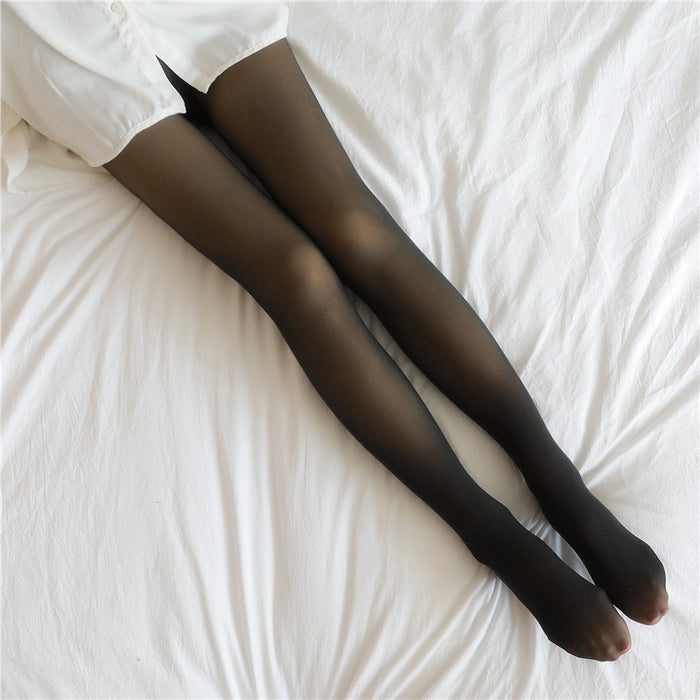 Quinn | Fake Sheer Fleece Lined Tights in Three Warmth Levels