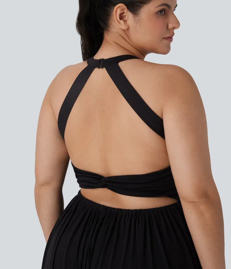Harem Casual Plus Size Jumpsuit with Pocket-Easy Peezy Edition