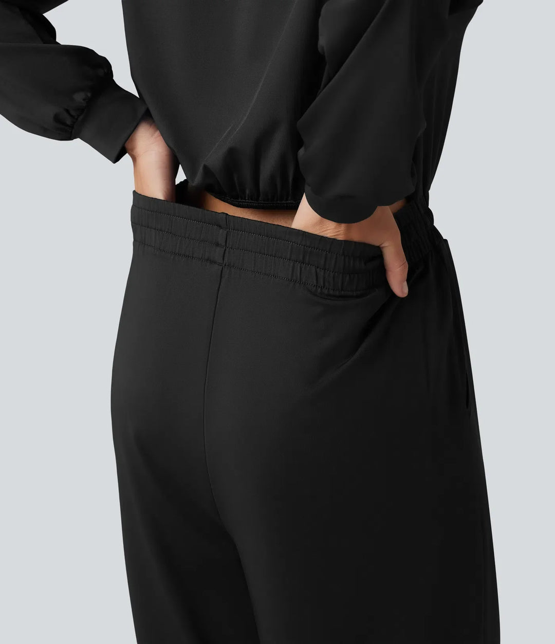 One Shoulder Long Sleeve Drawstring Baggy Casual Jumpsuit with Pockets-Easy Peezy Edition