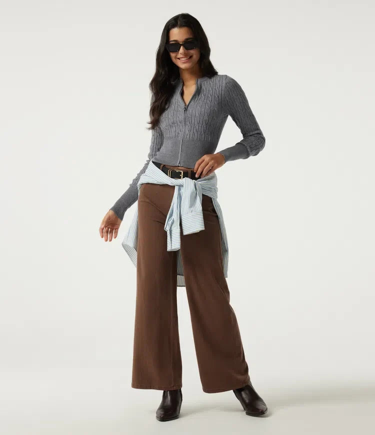 Round Neck Long Sleeve Casual Sweater