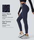 SoftlyZero Plush Thermal High Waisted Tummy Control Pocket Workout Leggings