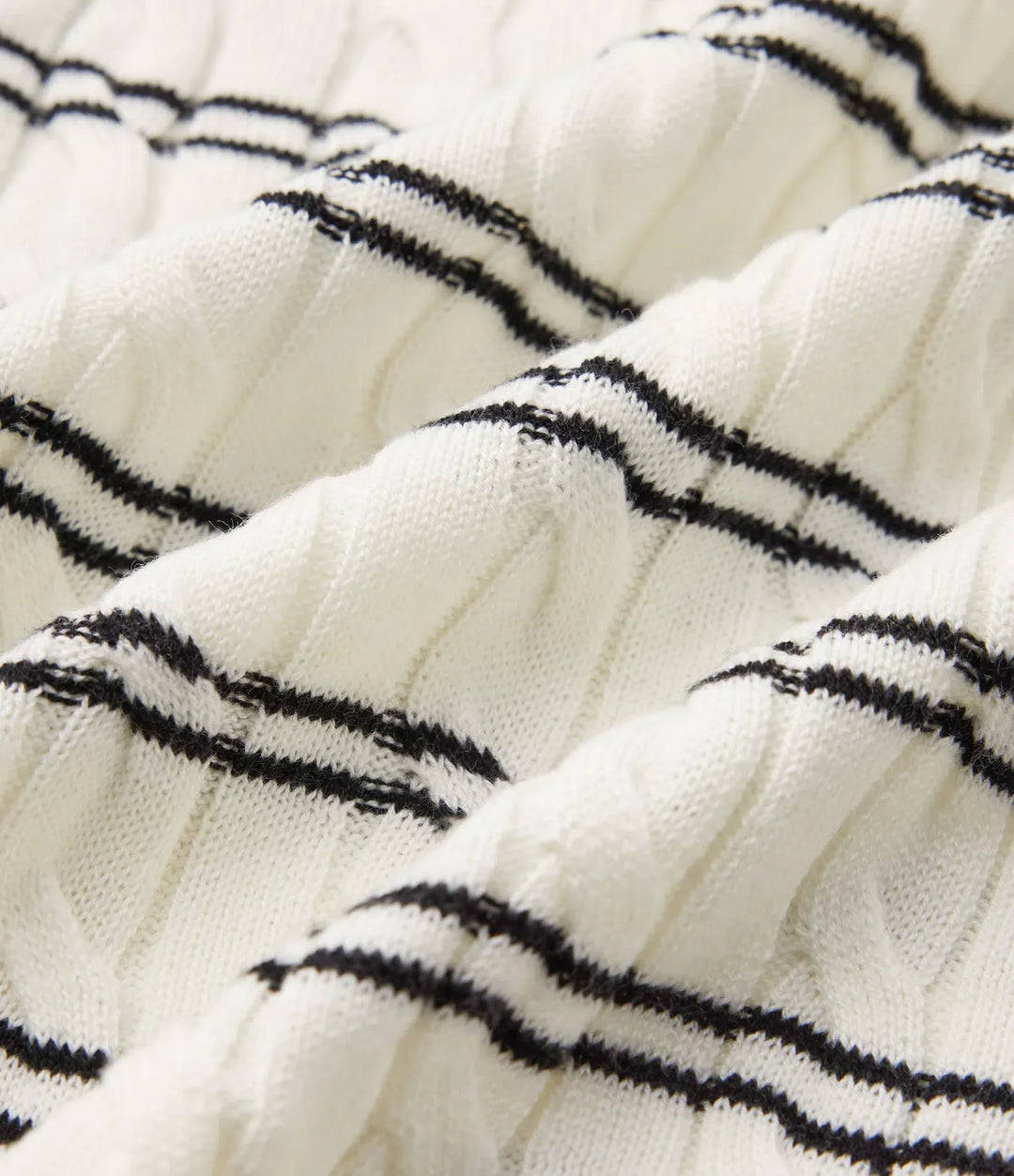 Henley Short Sleeve Stripes Work Sweater