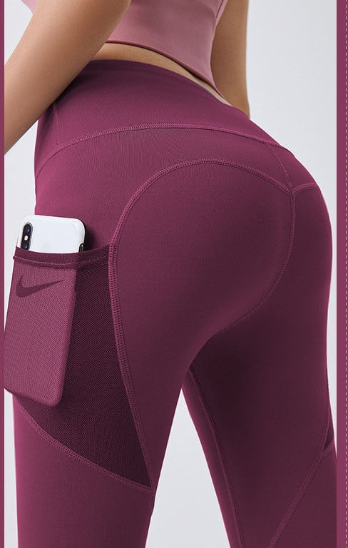 Brooke | High-Waist Yoga Leggings with Side Phone Pocket