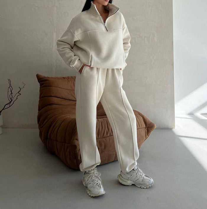 Taylor | Half-Zip Fleece Tracksuit Set for Women