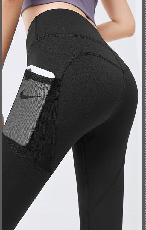 Brooke | High-Waist Yoga Leggings with Side Phone Pocket