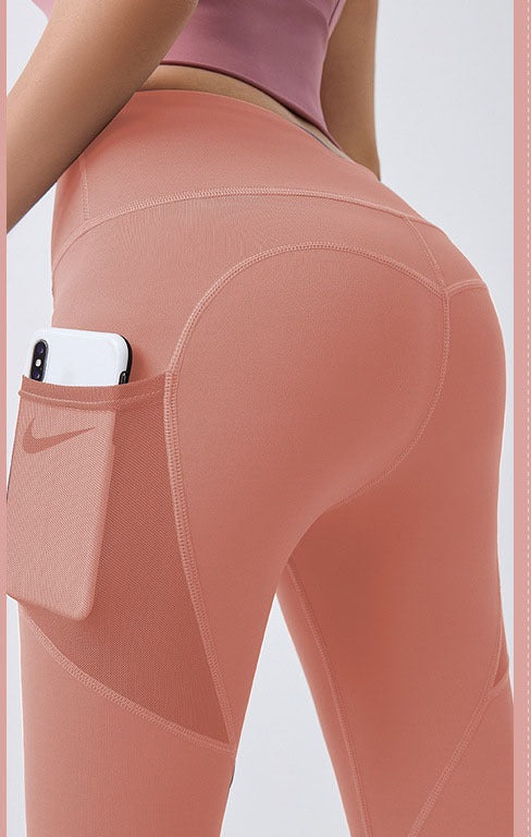 Brooke | High-Waist Yoga Leggings with Side Phone Pocket