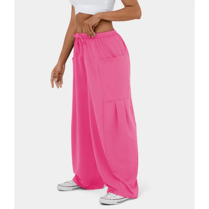 DayStretch High Waisted Barrel Leg Dance Pants with Pockets