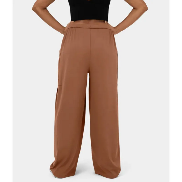 DayStretch High Waisted Barrel Leg Dance Pants with Pockets