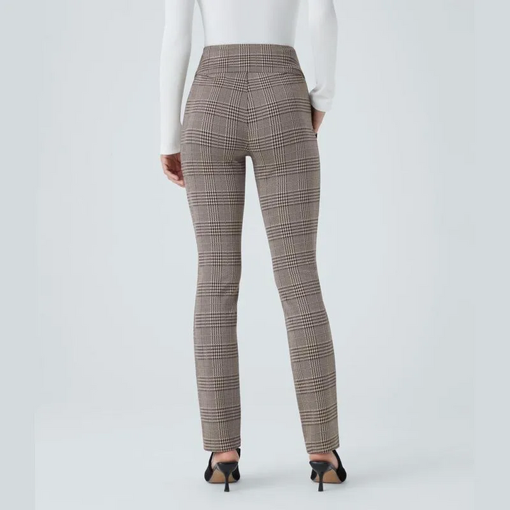 Halara Flex High Waisted Houndstooth Plaid Skinny Work Plus Size Pants with Pockets