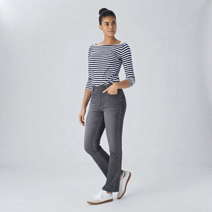 Halara Flex High Waisted Pockets Washed Casual Bootcut Jeans