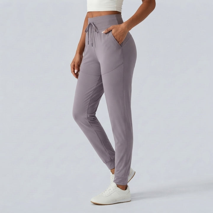 Halara UltraSculpt High Waisted Drawstring Ruched Yoga Joggers with Pockets