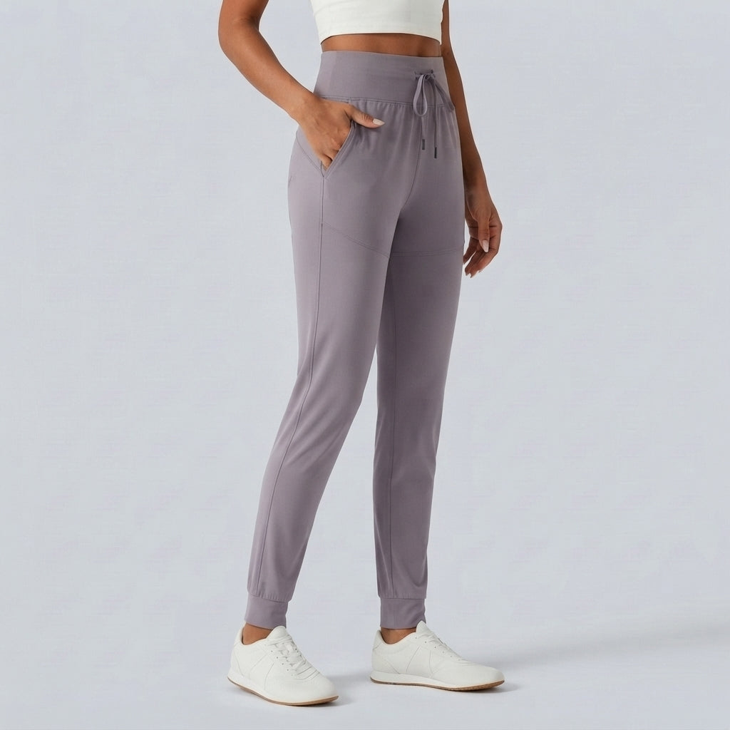 Halara UltraSculpt High Waisted Drawstring Ruched Yoga Joggers with Pockets