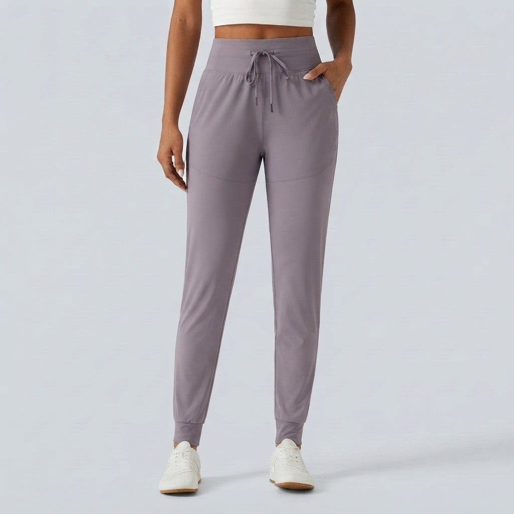 Halara UltraSculpt High Waisted Drawstring Ruched Yoga Joggers with Pockets