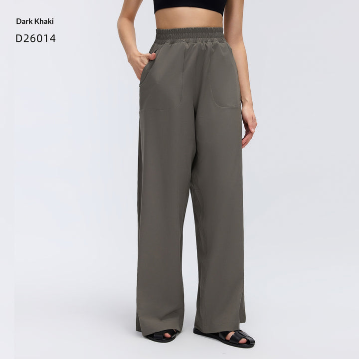 Halara UltraSculpt Leopard Print High Waisted Tummy Control Straight Leg Yoga Pants with Pockets