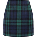 High Waisted 2-in-1 Houndstooth Plaid Mini Work Skirt
