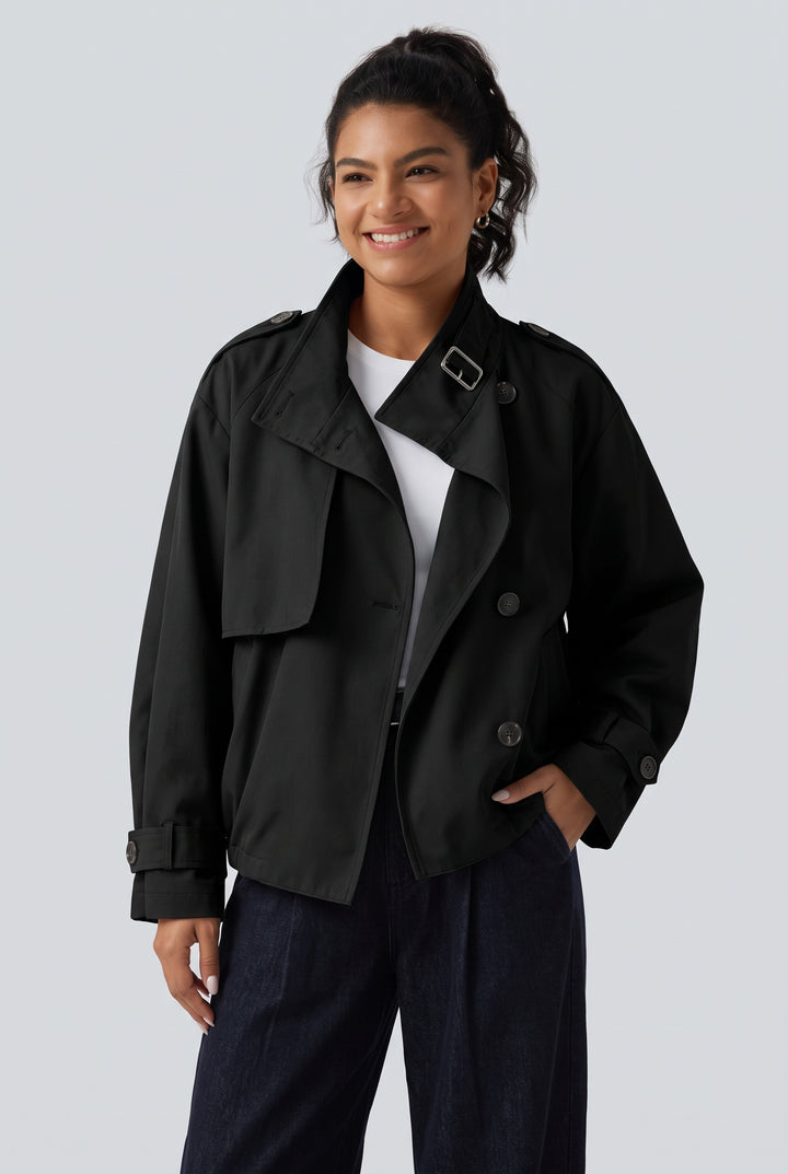 Hooded Long Sleeve Casual Jacket with Pockets
