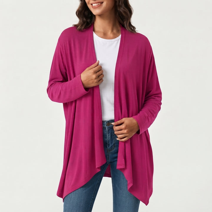 Raglan Long Sleeve Casual Cardigan with Pockets