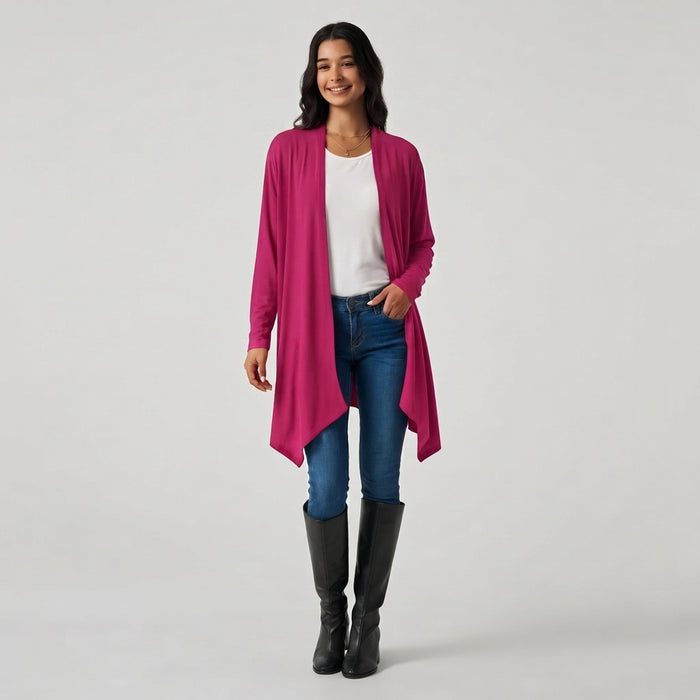 Raglan Long Sleeve Casual Cardigan with Pockets